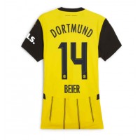 Dres Borussia Dortmund Maximilian Beier #14 Domaci za Žensko 2024-25 Kratak Rukav